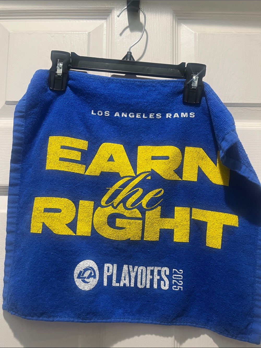 Los Angeles Rams Blue & Yellow 'Earn the Right' Playoffs Towel